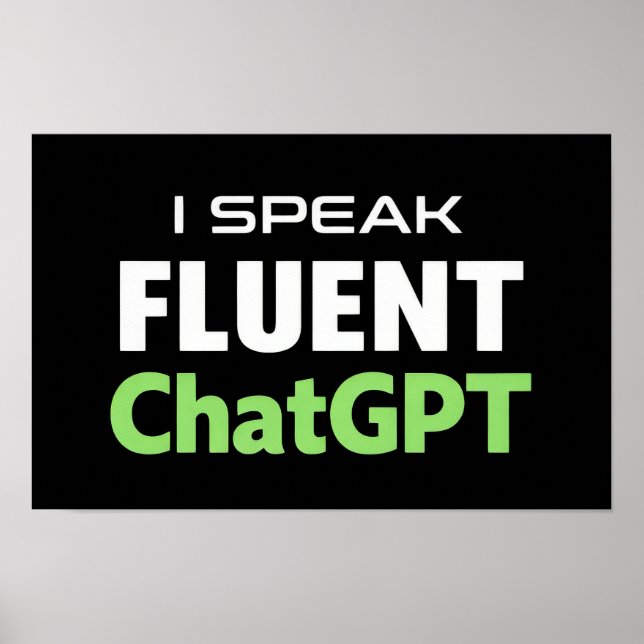 Lustiger ChatGPT Poster (Vorne)