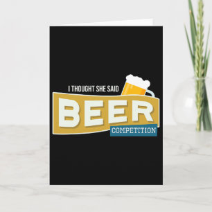 Lustiger Cheer Dad Beer Wettbewerb Cheerleading T- Karte