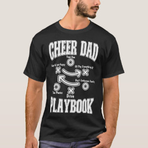 Lustiger Cheer Dad Cheerleader Playbook Cheerleadi T-Shirt