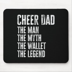 Lustiger Cheer Dad Der Mann Der Mythos Die Briefta Mousepad