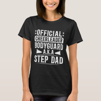 Lustiger Cheer Stiefvater einer Cheerleader Stiefv T-Shirt