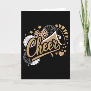 Lustiger Cheerleader jubeln  Karte