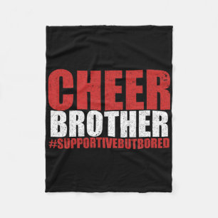 Lustiger Cheerleading-Bruder Cheer Bruder Unterstü Fleecedecke