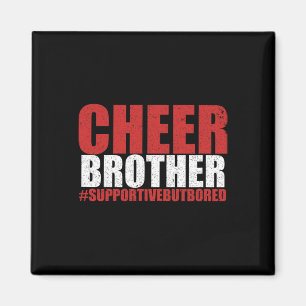 Lustiger Cheerleading-Bruder Cheer Bruder Unterstü Magnet