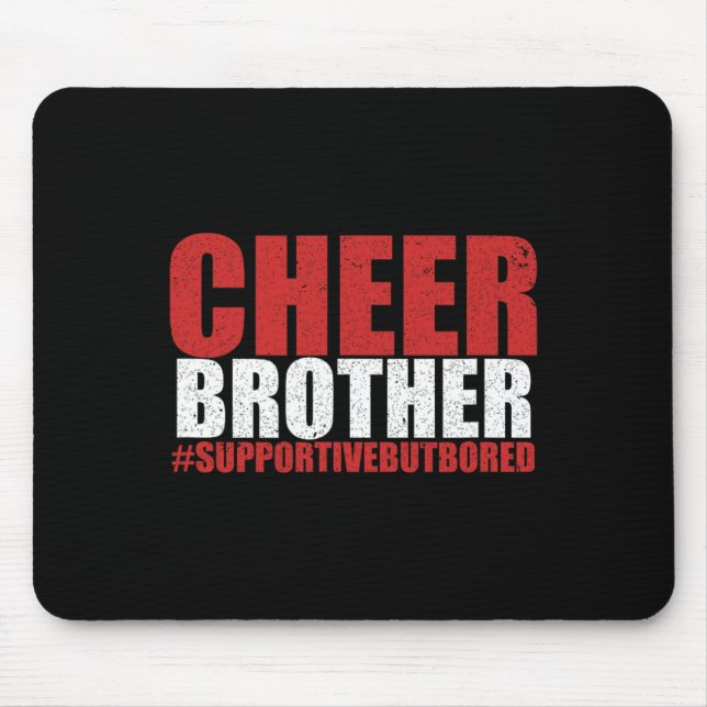 Lustiger Cheerleading-Bruder Cheer Bruder Unterstü Mousepad (Vorne)