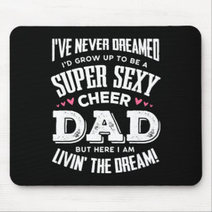 Lustiger Cheerleading-Vater Vater Cheer Vater Mousepad