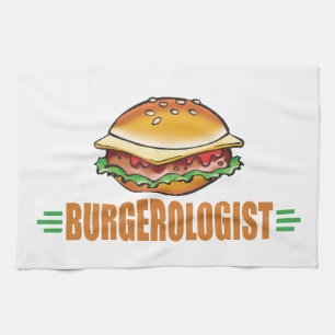 Lustiger Cheeseburger Handtuch