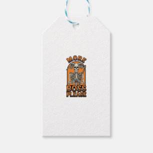 Lustiger Chef-Skelett Vintage-Halloween-Shirt_1 Geschenkanhänger