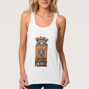 Lustiger Chef-Skelett Vintage-Halloween-Shirt_1 Tank Top
