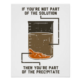 Lustiger Chemie-Labor-Gag Poster