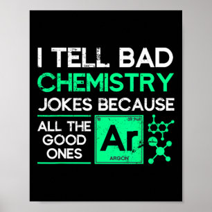 Lustiger Chemie-Lehrer Wissenschaft Geschenk Chemi Poster