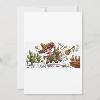 Lustiger Chihuahua Reitet Piñata Fiesta Geburtstag Einladung