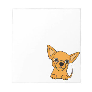 Lustiger Chihuahua-Welpenhund Notizblock