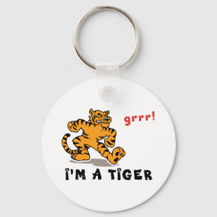 Lustiger chinesischer Tierkreis-Tiger Schlüsselanhänger