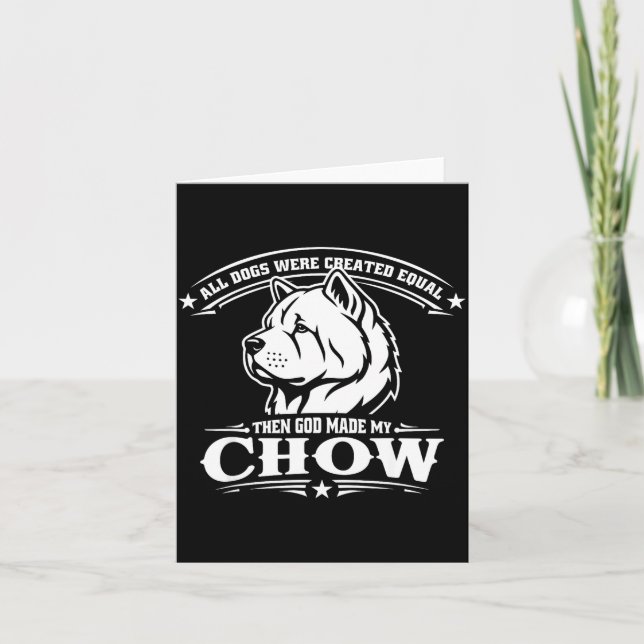 Lustiger Chow-Chow-Hund  Karte (Vorderseite)