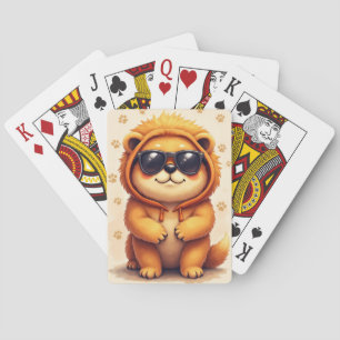 Lustiger Chow Chow Kawaii Hund Spielkarten