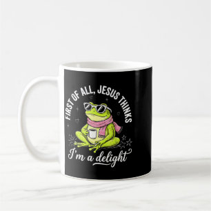 Lustiger christlicher Frosch, der Erste von Jesus  Kaffeetasse