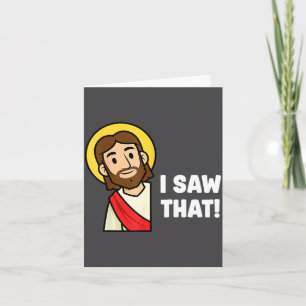 Lustiger christlicher Humor Spruch Jesus Ich sah d Karte