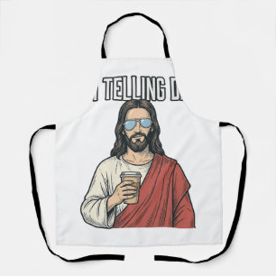 Lustiger christlicher Vater-Zitat Vintage Schürze