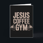 Lustiger Christlicher Workout Jesus Kaffee Gym Han Karte<br><div class="desc">Lustiger Christlicher Workout Jesus Kaffee Gym Hantel Kreuz Frauen Tank Top</div>
