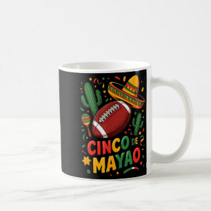 Lustiger Cinco de Mayo American Football Vater Mut Kaffeetasse