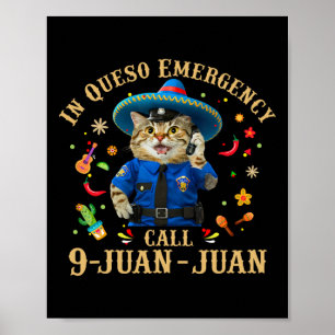 Lustiger Cinco De Mayo Sanitäter Tacos Katzenliebh Poster