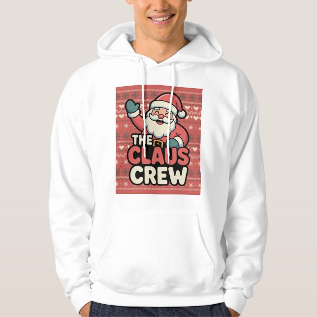 lustiger Claus die Crew Hoodie (Vorderseite)