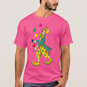 Lustiger Clown Jongliert Jongleur Bälle Zirkus Kom T-Shirt