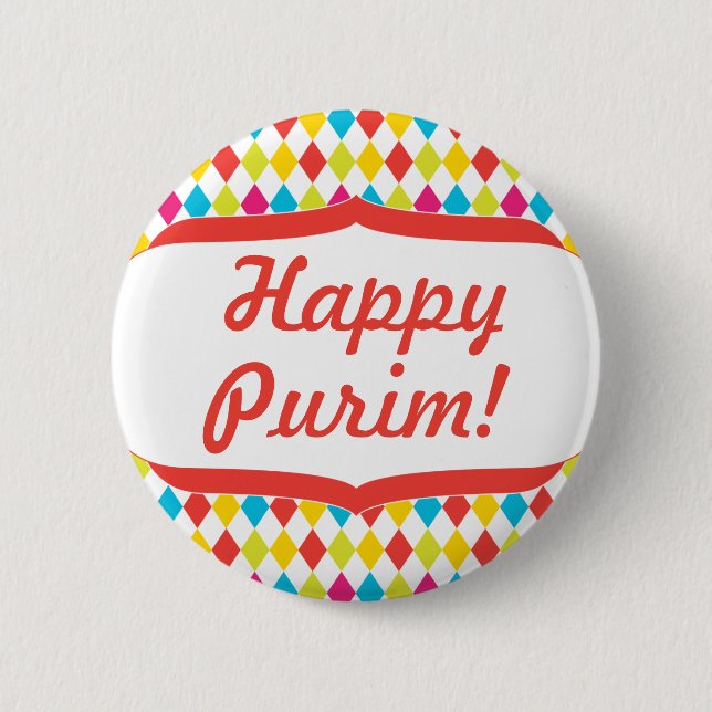 Lustiger Clown-Knopf Button (Vorderseite)