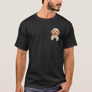 Lustiger Cockapoo In Tasche Hundemama Vater T-Shirt