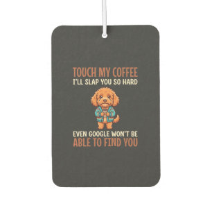Lustiger Cockapoo Kaffeeliebhaber Autolufterfrischer