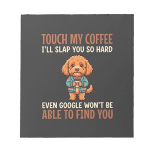 Lustiger Cockapoo Kaffeeliebhaber Notizblock