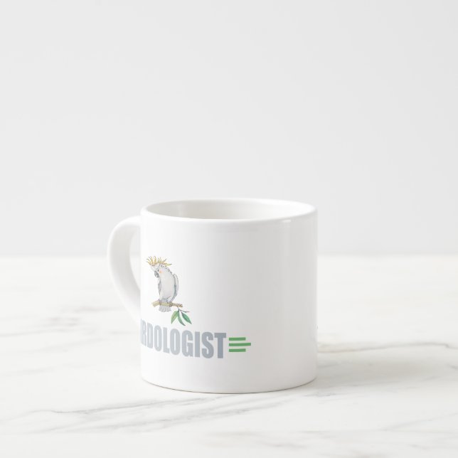 Lustiger Cockatiel Espressotasse (Vorderseite Links)