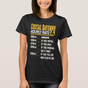 Lustiger Cocktail-Barkeeper Bartending Mixologe Ho T-Shirt