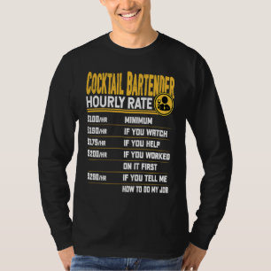 Lustiger Cocktail-Bartender Bartending Mixologist  T-Shirt
