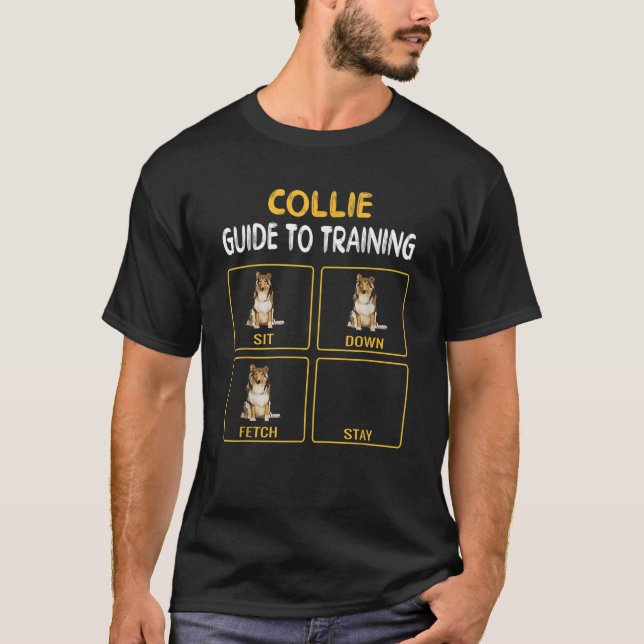Lustiger Collie-Leitfaden zum Training der Gehorsa T-Shirt (Vorderseite)