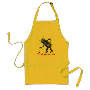 Lustiger cooler alter Küchenroboter-Schürzeentwurf Schürze