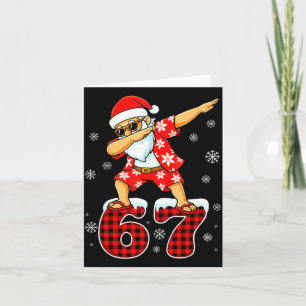 Lustiger Cooler Dabbing Weihnachtsmann Hawaii 67 M Karte