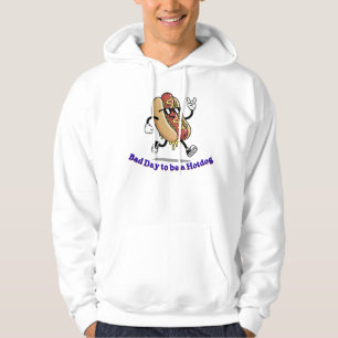 Lustiger Cooler Hotdog Retro Cartoon Slang Grafik Hoodie