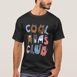 Lustiger Cooler Mütter Club Muttertag Katzenliebha T-Shirt