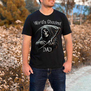 Lustiger Cooler Schwarzer Sensenmann Weltweit Grus T-Shirt