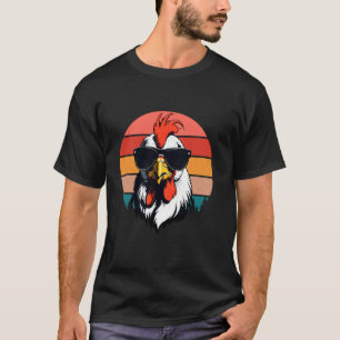 Lustiger Cooler Sonnenuntergang Retro 70er 80er 90 T-Shirt