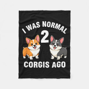 Lustiger Corgi-Hund, ich war vor 2 Corgis normal Fleecedecke