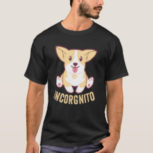 Lustiger Corgi Incorgnito  Waliser Gesichtshund-Pu T-Shirt