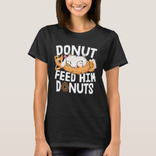 Lustiger Corgi Männer Fetter Hund Donut Esser Corg T-Shirt