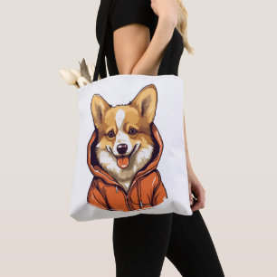 Lustiger Corgi mit Hoodie