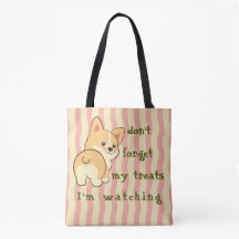 Lustiger Corgi Vergiss die Leckerlis nicht Rosa Cr