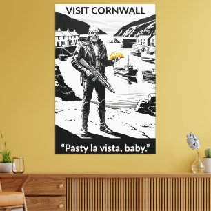 Lustiger Cornwall-themed Filmparodie-Leinwanddruck Leinwanddruck