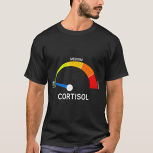 Lustiger Cortisol-Spiegel-Tachometer Stress Meme T-Shirt