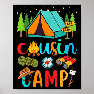Lustiger Cousin-Camp 2025 Familienurlaub Sommercam Poster